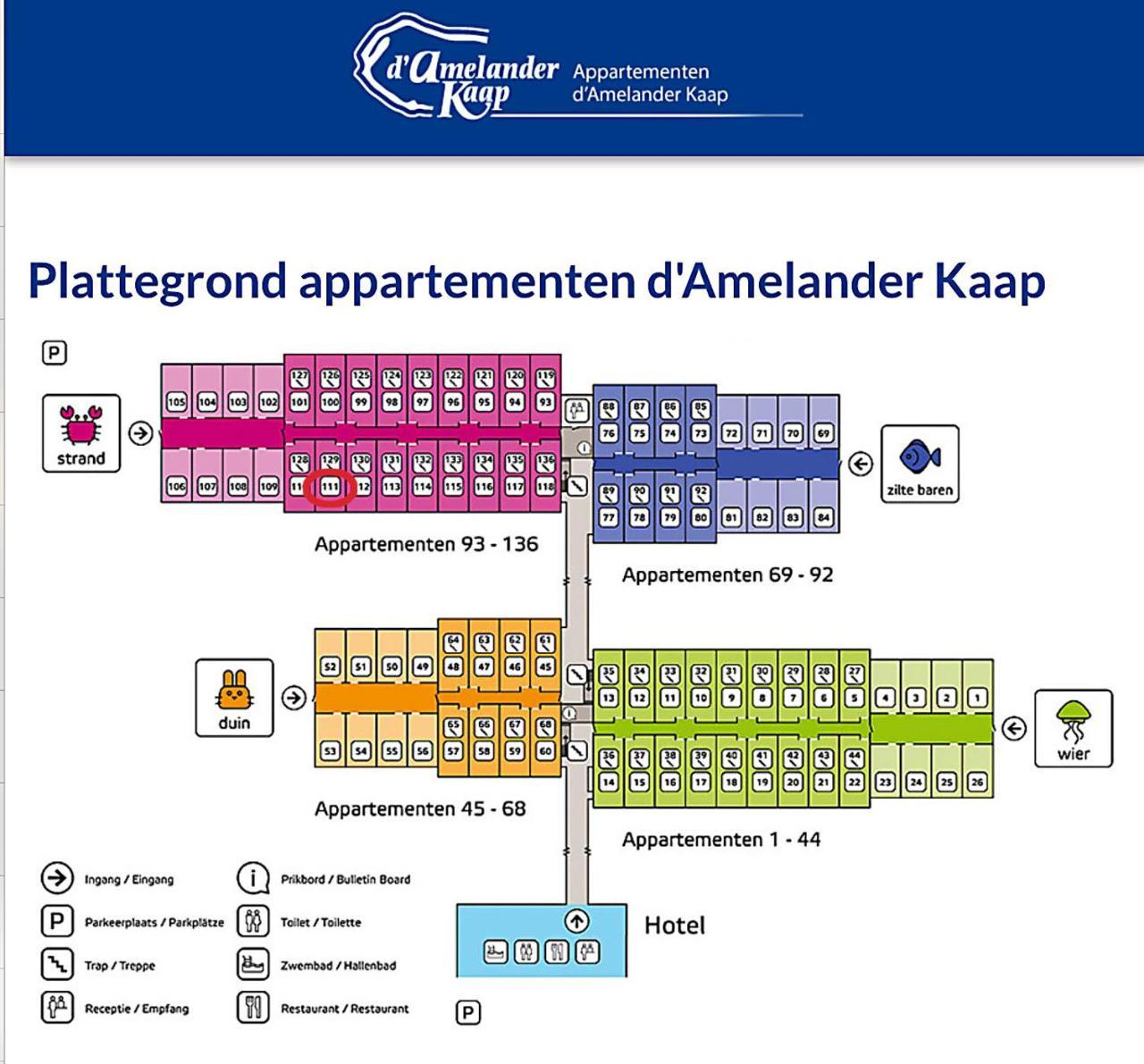Appartement Ut & Thus, Resort Amelander Kaap Hollum  Exteriér fotografie